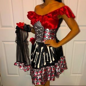 Halloween Dia De Los Muertos Costume